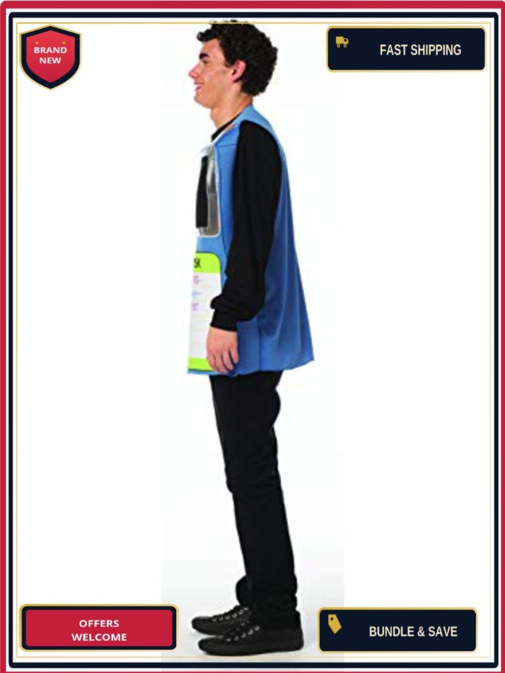 Adult Floppy Disk Costume Retro 80s Funny Party Tunic